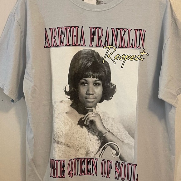 Aretha Franklin Respect Queen of Soul Tee T-Shirt Medium New With Tags - Picture 9 of 10